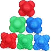 Milisten 6 Pcs Reaction Balls for Agility Training Durable Reflex Balls for Enhanced Hand Eye Coordination Fun Engaging Workout Gear for All Ages