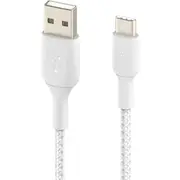 Belkin BOOST↑CHARGE 1 m USB/USB-C Data Transfer Cable for Smartphone, Power Bank - First End: 1 x USB Type C - Male - Second End: 1 x USB Type A