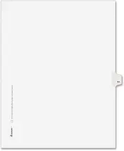 Avery Legal Index, Side Tab 64, 8-1/2" x 11", 25 Per Pack, 1/25 Cut (82262)