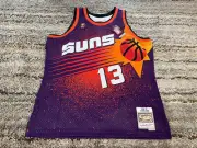 NBA Phoenix Suns Steve Nash Mitchell & Ness Swingman Jersey Mens XL Purple $135