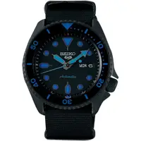 在飛比找ETMall東森購物網優惠-SEIKO 精工5號 SPORTS 系列 黑帆布機械腕錶 S