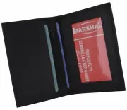 Slim Thin Mens Genuine Leather Bifold ID Window Wallet Credit Card Holder Black