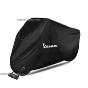 For Vespa LX LXV GTS GTV 50 150 250 300 300ie Motorcycle Cover UV Protection Dustproof Snowproof Motorcycle Waterproof Cover -- Black 4XL for 250cm
