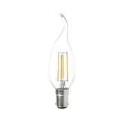 50x LV Luce LED 4W Filament B15 C35T - Pull Tail - Flame Tip - Chandelier Bulbs