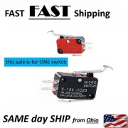 Small Mini Micro Switch with hook lever curved control arm 3 wire 3pin