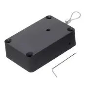 Retractable Remote Control Lock,Slow Retraction for Cup,Phone 1Set Black 39.37"