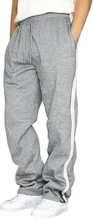 [Generic] Sweatpants for Mens Wide Leg Joggers Pants Heavyweight Fleece Workout Jogging Loose Fit Trousers with Pockets