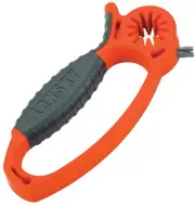Lansky Broadhead Sharpener w/Wrench Knife LTCBH Measures 5 1/4" overall. Orange