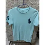 POLO RALPH LAUREN 男版-湖水綠大馬LOGO-百貨專櫃購買-XS 成人版 非兒童 青年