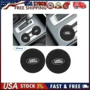 2 pk Cup Mat Car Drink Holder Insert Silicone Coaster Set for Land Ro-ver Sty 2