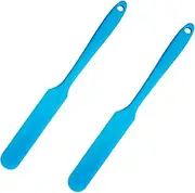 2 Pcs Silicone Jar Spatulas, 24CM Long Sourdough Stirring Stick, Heat-Resistant Mixing Butter Spatulas, Flexible Cake Cream Spatulas, Non-Stick Baking Scrapers for Jars Blenders Cooking Stirring (BE)