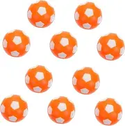 SUPVOX 10pcs Tabletop Soccer Balls Vibrant Orange White Footballs for Table Games Replacement for Foosball Accessories for Home Shopping Mall Fun