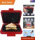Eezee's Muncheez Microwave Toastie Maker - Easy to Clean Sandwich Press with ...