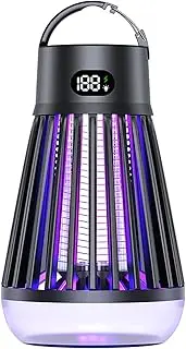 Mosquito Killer Lamp, USB Rechargeable Electric UV Bug Zapper Insect Killer Fly Repellent with Night Light, Insect Killer Fruit Fly Trap Indoor Outdoor for Home