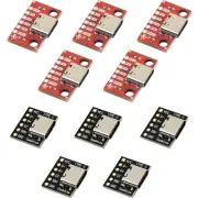 10pcs USB Type C Breakout Board Serial Basic Breakout Female Connector 2CC SB...