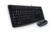 Logitech MK120 Keyboard Mouse Combo Quiet typing and Spill resistant High-definition optical tracking Thin profile 3yr wty 920-002586