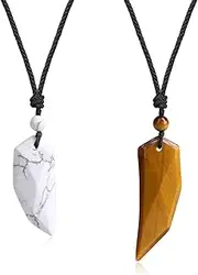 [COAI] Wolf Wooth Stone Matching Couples Pendant Necklaces