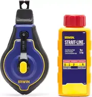 Tools STRAIT-LINE Chalk Line, Speedline Pro Reel, Red, 100 Ft. (IWHT48443RC)