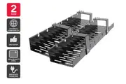 Ergolux Cable Management Tray (Large, 2 Pack)