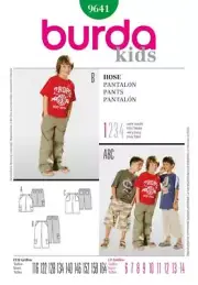 Burda Sewing Pattern 9641 Boys Childs Pants Size 6-14 Euro 116-164