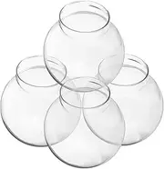 4pcs Snow Globe Glass Dome Kit Empty Craft Supplies for Create Custom Snow Globes for Home Decor and Party Decorations Versatile Decorative Display