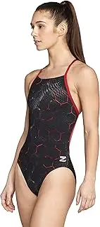 Speedo Women's Swimsuit One Piece Endurance+ Cross Back Printed Adult Team Colors