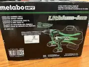 MetaboHPT 18V Combo Kit Cordless Hammer Drill & Impact Driver Lithium Ion Batter