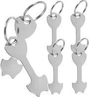 [VALICLUD] 6Pcs Trolley Tokens Keyring Durable Shopping Cart Tokens Portable Keychain for Supermarket Carts Practical present for Family Friends