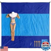 MIULEE Beach Blanket Waterproof Sandproof, Extra Large 110" x 114" Beach Mat