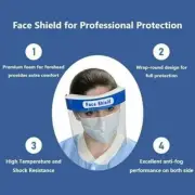 Safety Full Face Shield Reusable Washable Protection Cover Face Mask Pack of 5