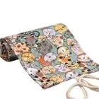 Sketch Supplies Office School Pencil Case Roll Pen Bag Pen Curtain Canvas