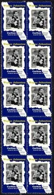 WAYNE JOHNSTON CARLTON BLUES TEAM OF THE CENTURY VIGNETTE STAMPS STRIP 10