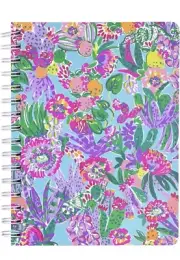 Lilly Pulitzer Mini Notebook with Lined Sheets and Pockets “Me And My Zesty”
