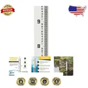 Heavy Duty 7" Water Depth Gauge - All Weather Multi-Function Staff Gauge