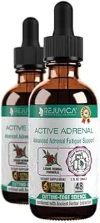 Active Adrenal - Advanced Adrenal Fatigue Supplement - All Natural Liquid Formula for 2X Absorption - Ashwagandha, B-Vitamins Magnesium and More
