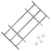 vidaXL Adjustable Security Grille for Windows with 3 Crossbars 1000-1500 mm