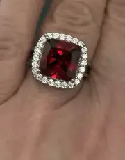 NEW 2.Ct Princess Ruby Sapphire Emerald Wedding Ring 14K Yellow Gold Plated