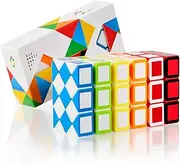 CUBIDI® Magic Snake Set 6pcs - Twist Fidget Snake Toys for Girls, Boys or Adults - Stress Relief, Anxiety and Autism Toy - Travel Game Birthday, Easter, Educational Classroom and Party Favors