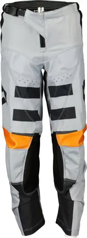 Scott Evo Race S24, textile pants kids , color: Black/Light Grey/Orange , size: 20