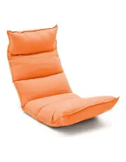 [SOGA] Foldable Tatami Floor Lounge Recliner Chair in Orange