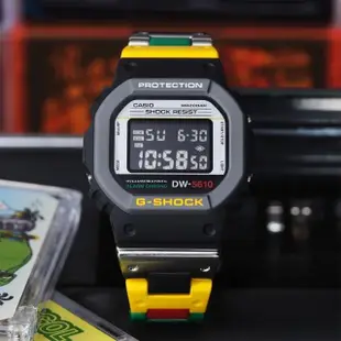 【CASIO 卡西歐】G-SHOCK 復古潮流 懷舊風格 樂高錄音帶(DW-5610MT-1)