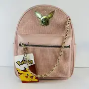 Pokemon Eevee Mini Backpack - Pink Corduroy Eevee brand New Discontinued