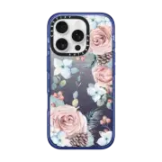 iPhone 16 Pro Impact Case MagSafe Compatible Winter Woods Roses in the Forest by Nature Magick