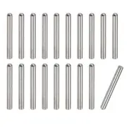3x22mm Dowel Pins, 20pcs Round Head Flat Chamfered End Dowel Pin