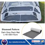 190×70cm Boat Decking EVA Foam Sheet Marine Yacht Teak Flooring Carpet Dark Grey