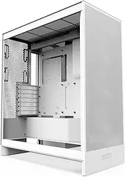 NZXT H7 Flow RGB Mid-Tower ATX Airflow Case with RGB Fans, White