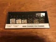Wine Charms VIN Charms set of 6 Sophisticated and Sparkle New in Box Lot#0199921
