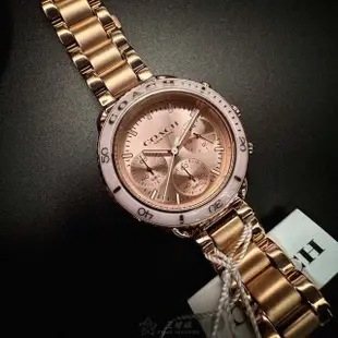 【COACH】COACH手錶型號CH00175(玫瑰金色錶面玫瑰金錶殼玫瑰金色精鋼錶帶款)