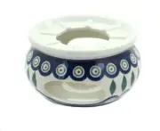 Blue Rose Polish Pottery Peacock Teapot Warmer