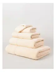 [Vue] Combed Cotton Ribbed Towel Range in Ecru